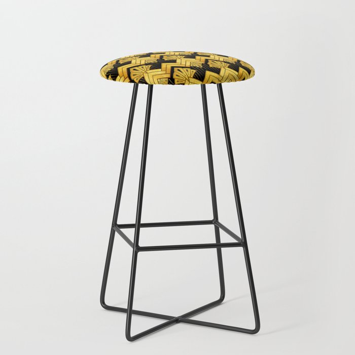 1920 Art Deco Gold Bar Stool By Miavaldez Society6 1920 Art Deco Gold Bar Stool