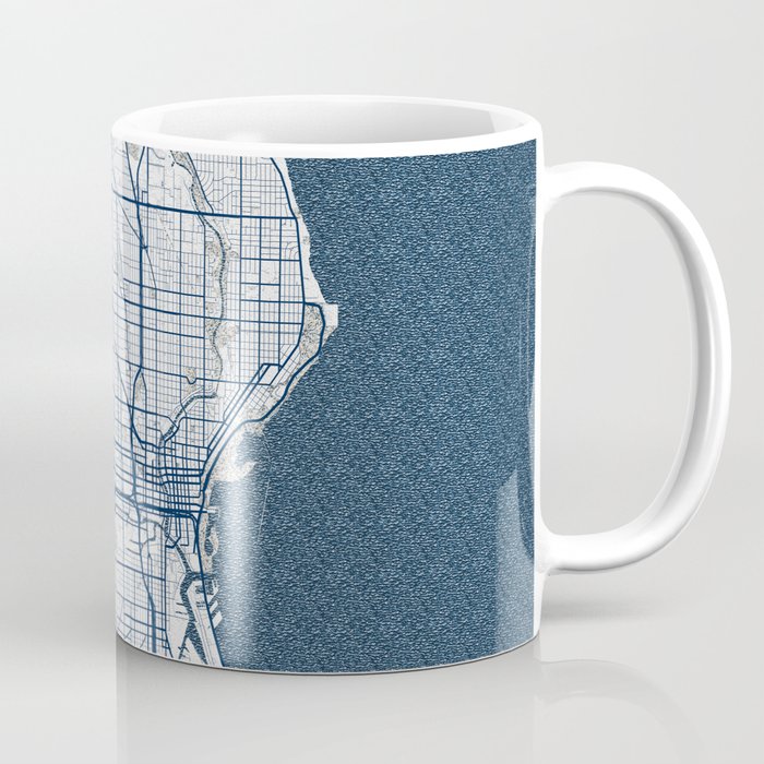 Milwaukee City Map of Wisconsin, USA - Coastal Coffee Mug