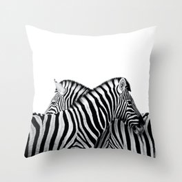 Zebras Throw Pillow