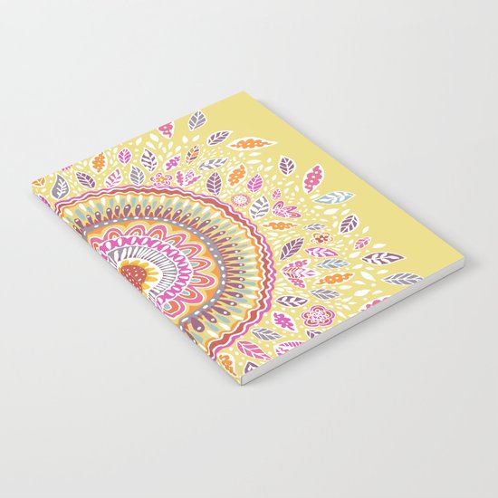 Yellow Sunflower Mandala Notebook