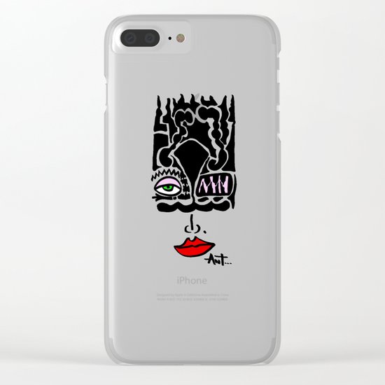Selfie - Selfportrait - Portrait Clear iPhone Case
