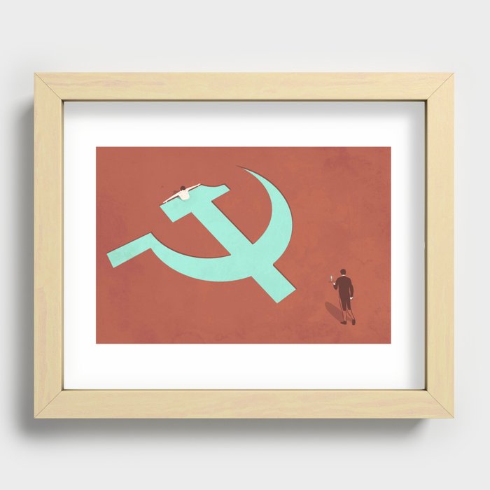 From communism to capitalism Recessed Framed Print