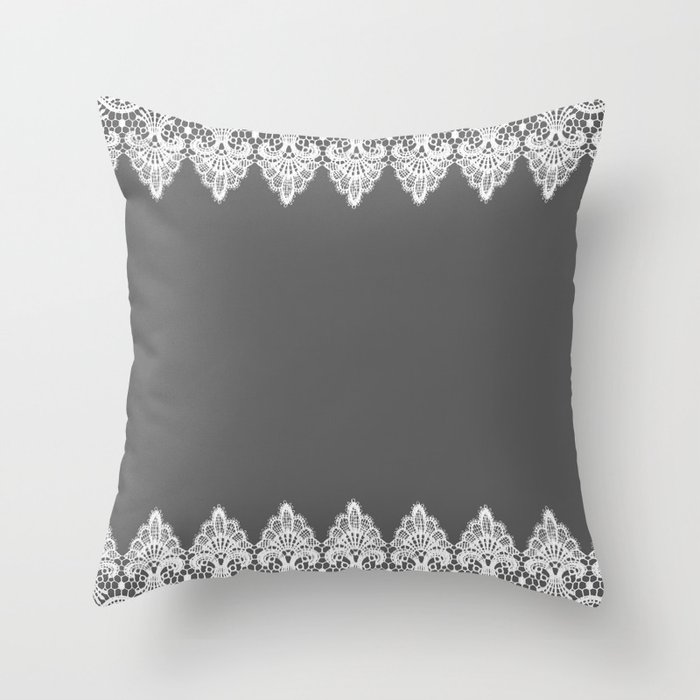 White hotsell lace pillows