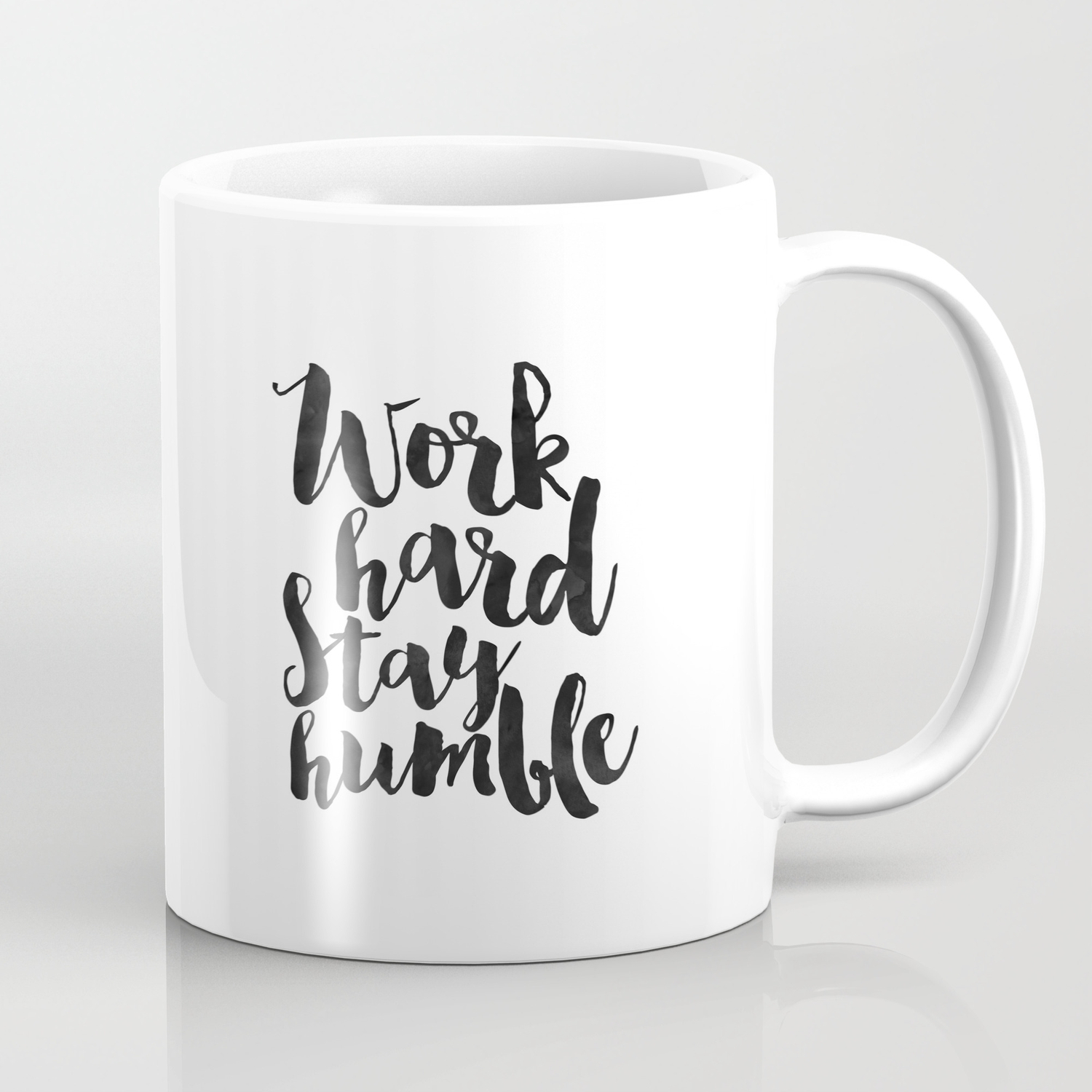 Work Hard Stay Humble Quote Prints Office Decor Home Office Desk Typography Prints Wall Art Quotes Coffee Mug By Alextypography Society6