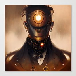 Steampunk Robot #5 Canvas Print