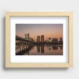 Richmond At Sunset Recessed Framed Print