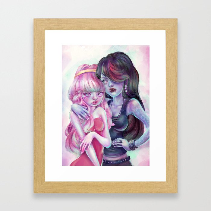 I'm gonna drink the red from your pretty pink face. Framed Art Print