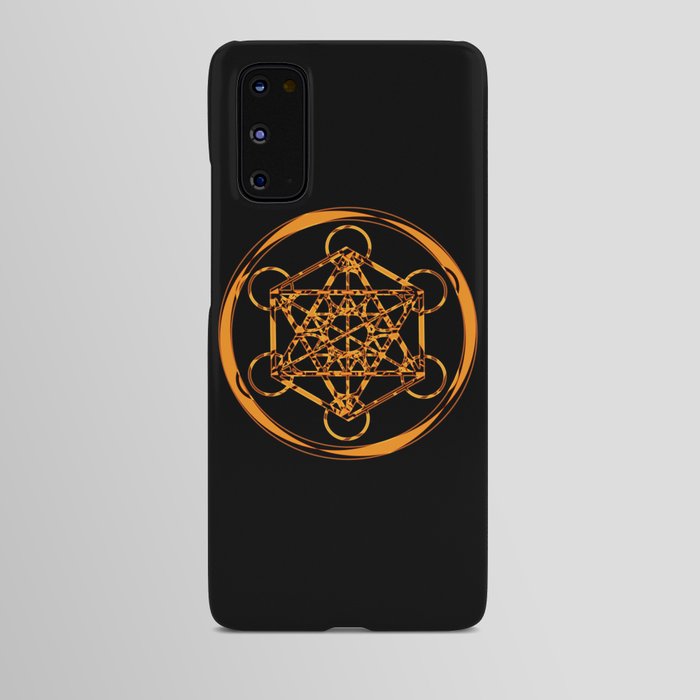 Metatron Cube Gold Android Case