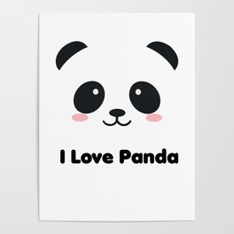 Panda Fur Cuddly Toy Heart Japan Asia China Poster