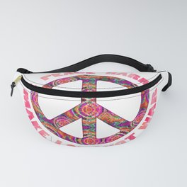 Love Peace Harmony Make Love Not War Peace Symbol Fanny Pack