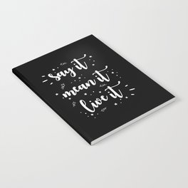 Say It Meter Live It Notebook