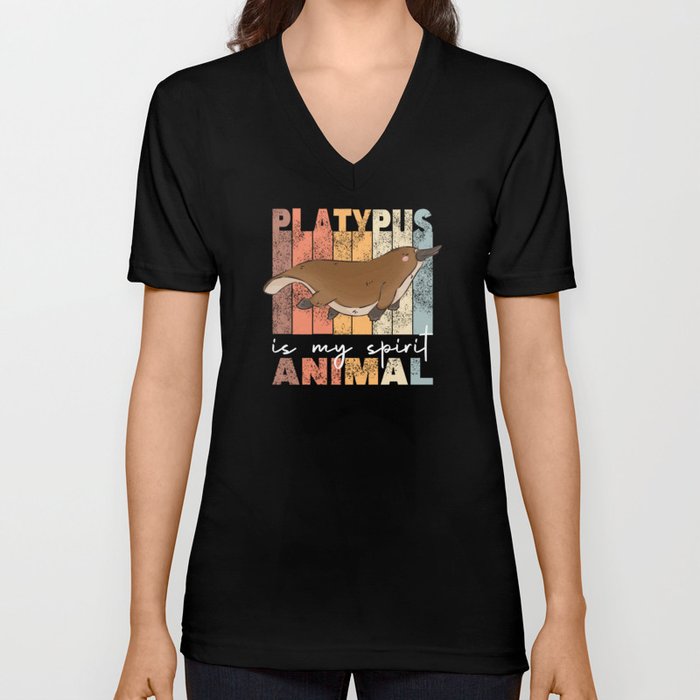 Platypus Is My Spirit Animal - Sweet Platypus V Neck T Shirt