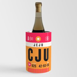 Luggage Tag A - CJU Jeju South Korea Wine Chiller