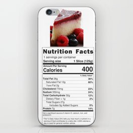 cheese cake nutrition thanksgiving Christmas iPhone Skin