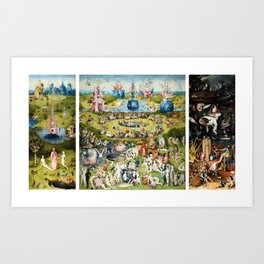 The Garden of Earthly Delights by Hieronymus Bosch Art Print