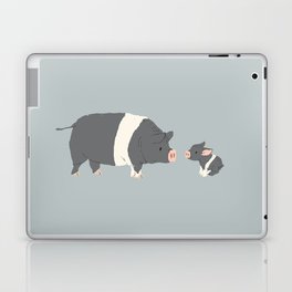 Cute Grey Pig Laptop Skin