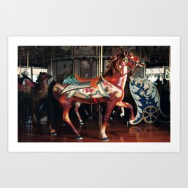 The Rose Horse Art Print