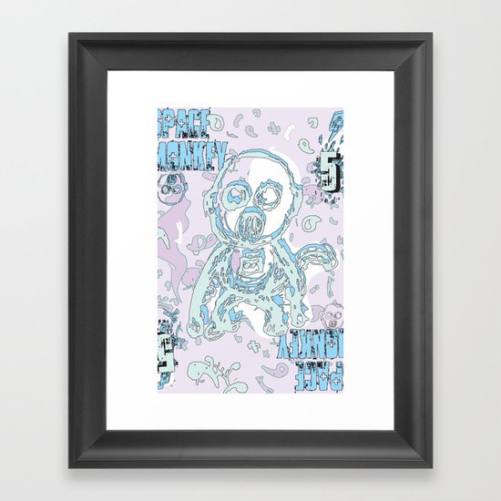 space monkey Framed Art Print