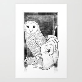 Owl/Key Art Print