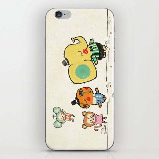 Walking with you iPhone & iPod Skin