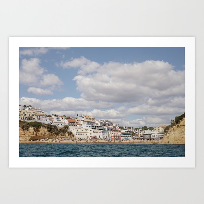 Coastal Town in Portugal Art Print