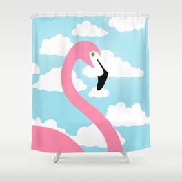 Flamingo Sky Shower Curtain