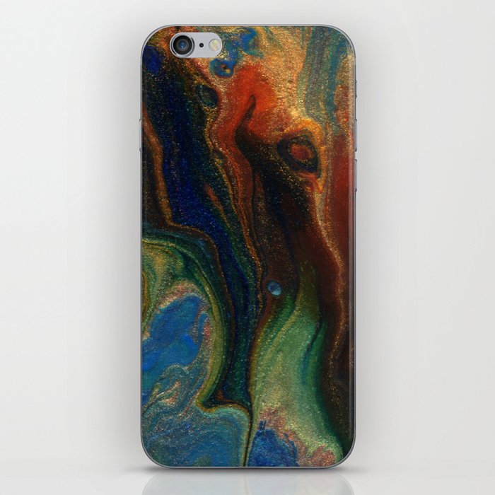 Earth Fire Lava Flow Cells iPhone Skin