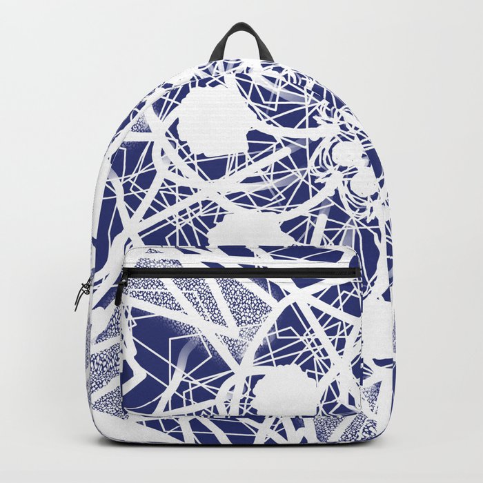 Navy and Lace  Backpack
