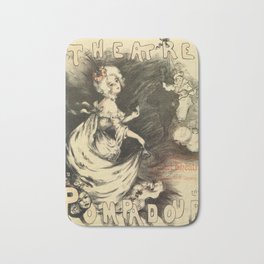 Vintage 1898 French theatre advertising Bath Mat