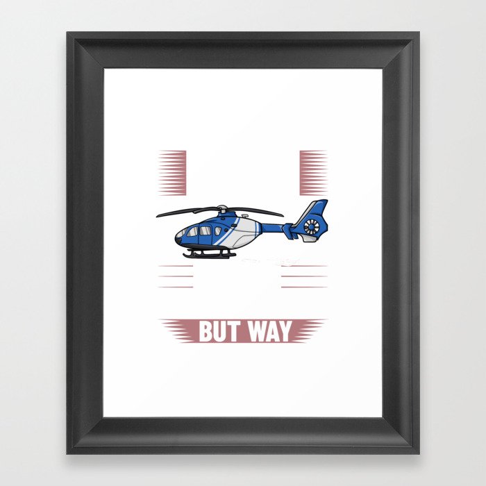 Helicopter Rc Remote Control Pilot Framed Art Print