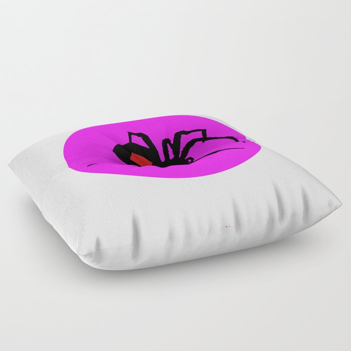 Red Back Spider Floor Pillow