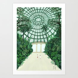 Greenhouse of Laeken Art Print