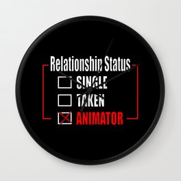 Animator Animateur Relationship Status Wall Clock