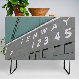 Fenwall -- Boston Fenway Park Wall, Green Monster, Red Sox Credenza