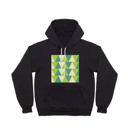 Moccasin, cadet blue, yellow green triangles Hoody