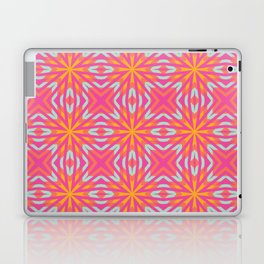 Hot Pink, Blue, Orange Patchwork Plaid | So Tropical Laptop Skin