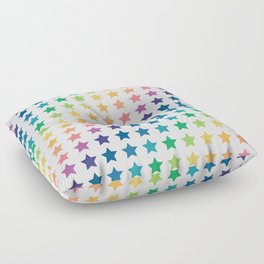 Rainbow star Floor Pillow