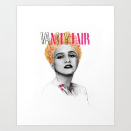 VANITY FAIR Art Print | Iconconstruction, Mixed Media, Imageediting, Magazine, Drawing, Madona, Cover, Fair, Madonna, Vanity 