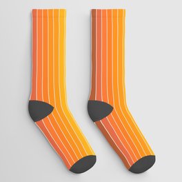 Gradient Arch IX Retro Orange Mid Century Modern Rainbow Socks