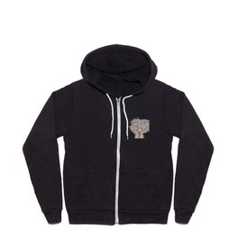 " Floret Gold " Full Zip Hoodie