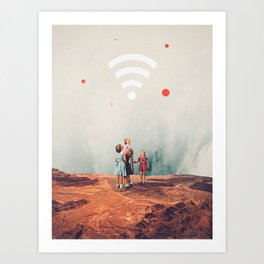 Wirelessly connected to Eternity Art Print