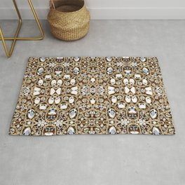 jewelry gemstone silver champagne gold crystal Rug