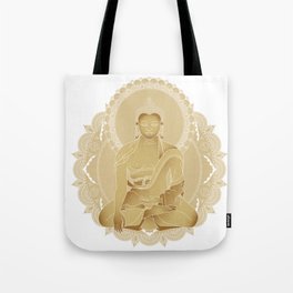 Gold buddha Tote Bag