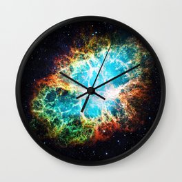 Crab Nebula Wall Clock