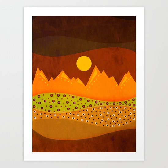 Color/Landscape 9 (By vivigonzalezart) Art Print
