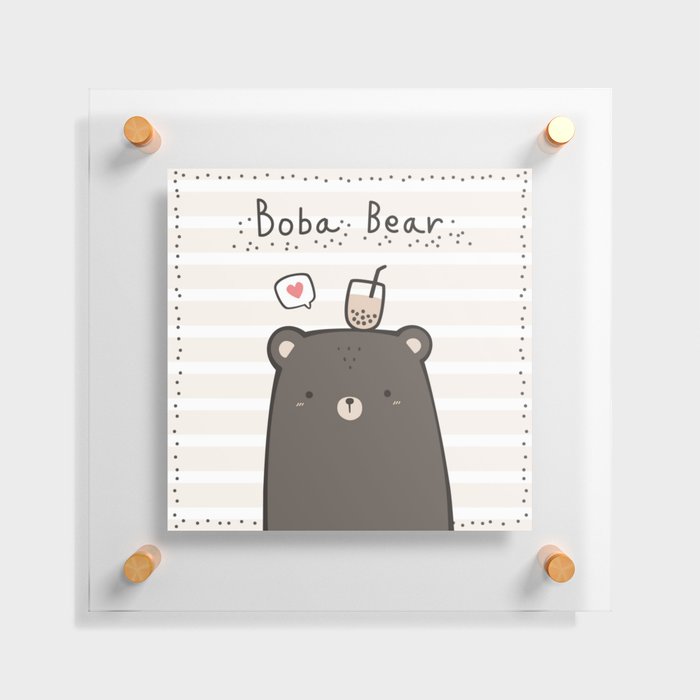 Boba Bear Floating Acrylic Print