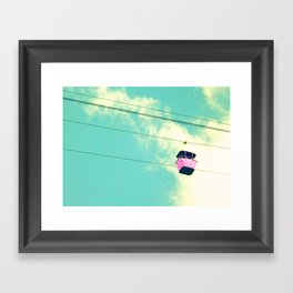 Pink Gondala Ride Framed Art Print