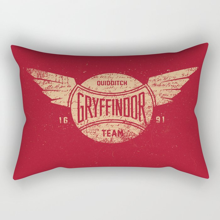 Vintage Gryffindor Quidditch Team Rectangular Pillow