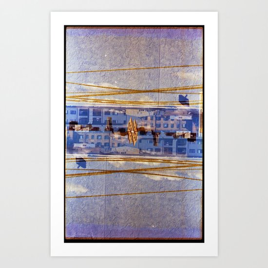 attention span (35mm multi exposure) Art Print