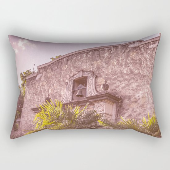 Palm Tree Summer - The Alamo Rectangular Pillow